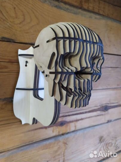 Подставка для шлема вешалка череп