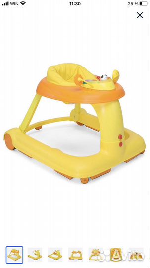 Ходунки-каталка детские Chicco 123 Baby Walker цве