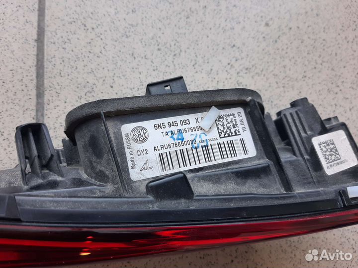 Фонари внутренние на volkswagen polo 6 лифтбэк