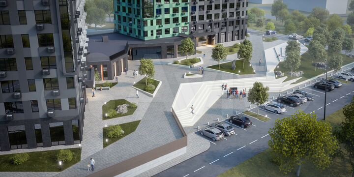 2-к. квартира, 55,4 м², 17/25 эт.