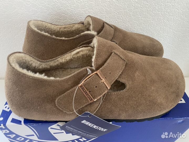 Меховые тапочки Birkenstock