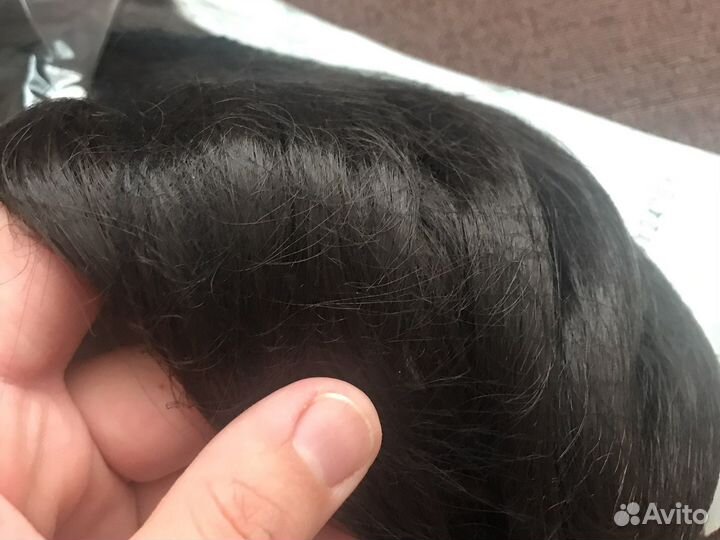 Волосы (тресы) на заколках черные