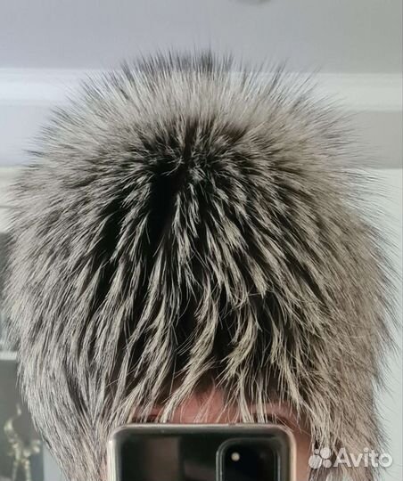 Шапка меховая женская из чернобурки