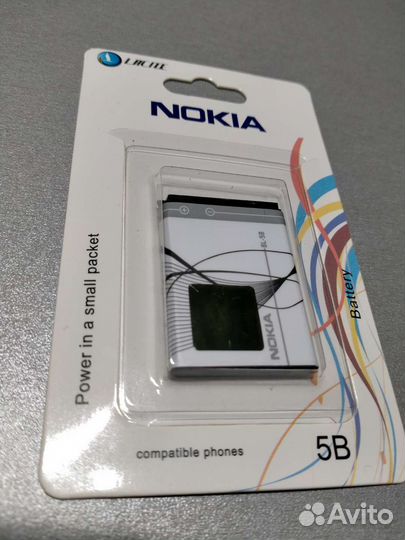 Nokia BL-5B 3800 mAh. 3.7V