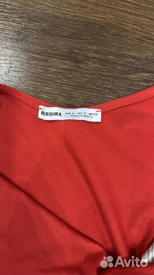 Красное боди Bershka оригинал