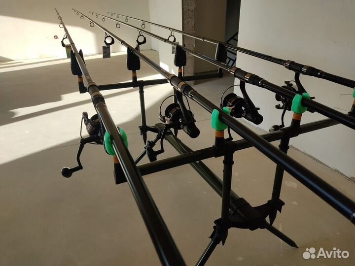 Карповый набор на 4 уд с род подом и сигналками