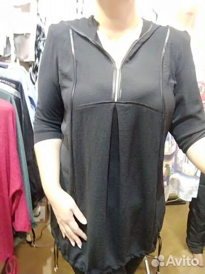 Туника платье с капюшоном,54,56,58
