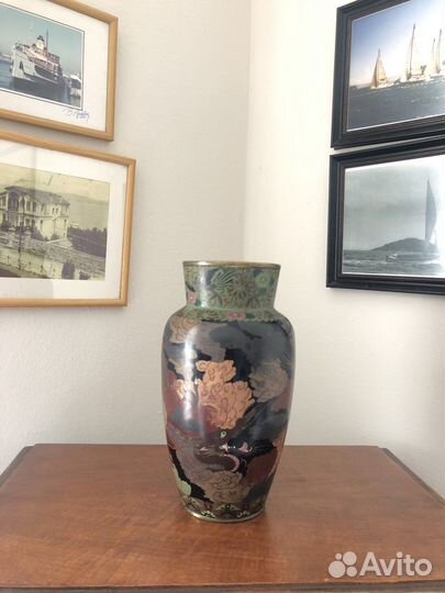 Ваза клуазоне старая