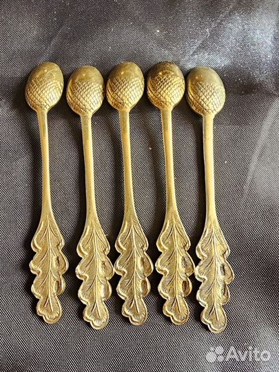 Серебрянные ложечки для соли / горчицы