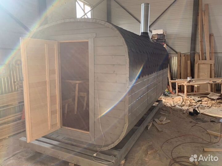 Баня-бочка квадро с доставкой