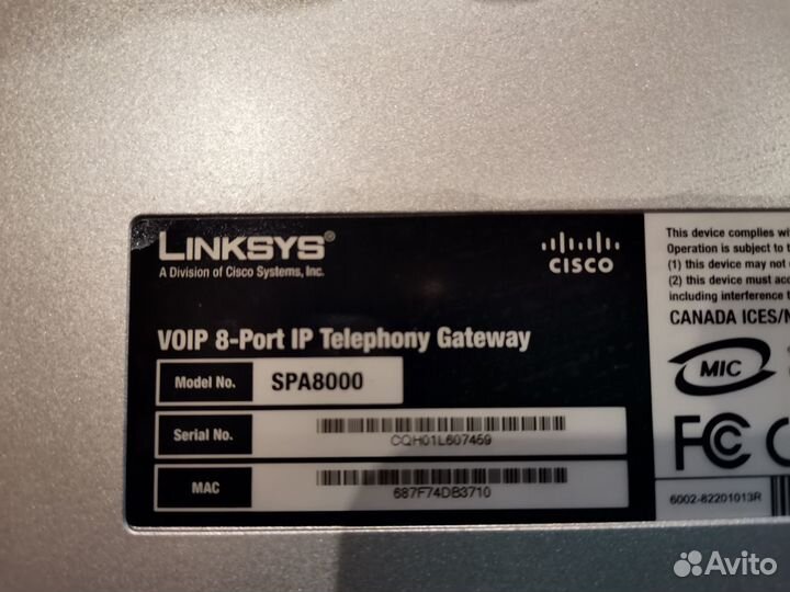 Cisco (Linksys) SPA8000 voip шлюз