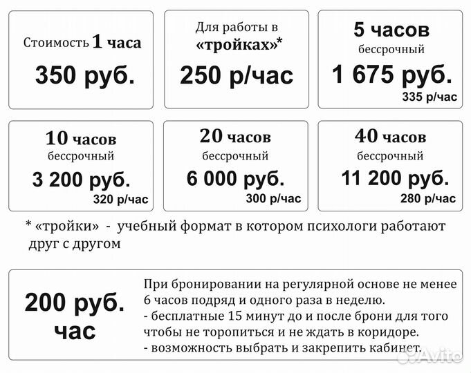 «Кабинет на час» кабинеты для психологов