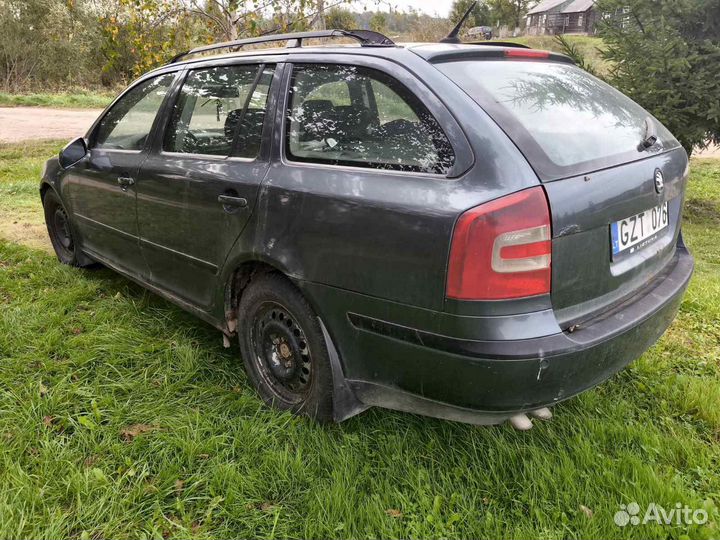 Шкода Октавия 2006 А5 черная 2.0д универсал в разб