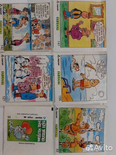 Вкладыши и наклейки от жевательных резинок