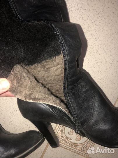 Ботфорты натуральная кожа 38