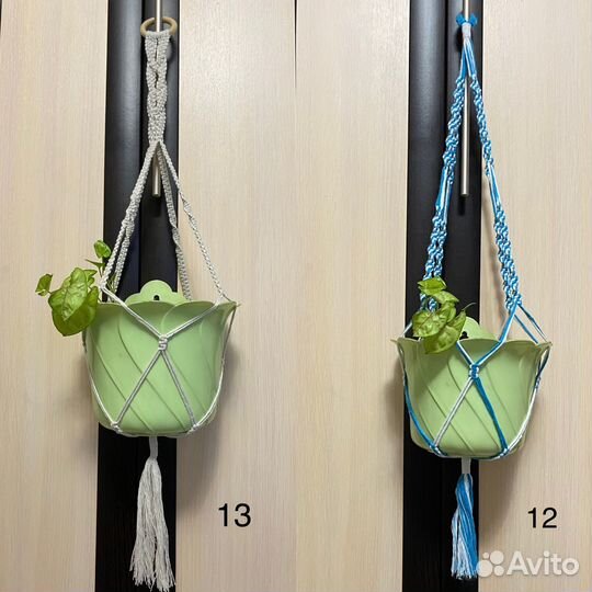 Кашпо для цветов макраме