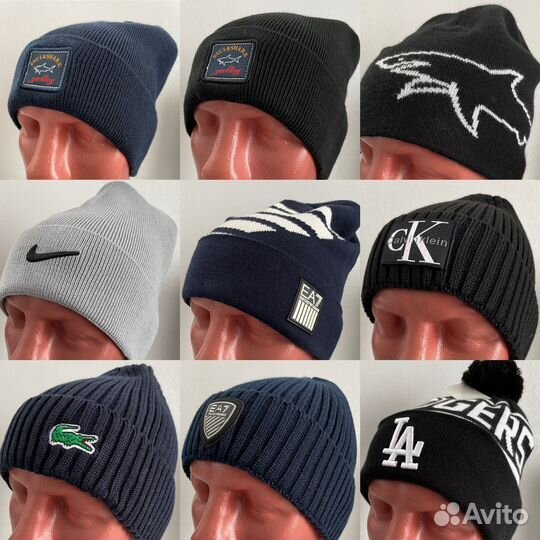 Премиум шапки Armani, Bikkembergs, Paul Shark