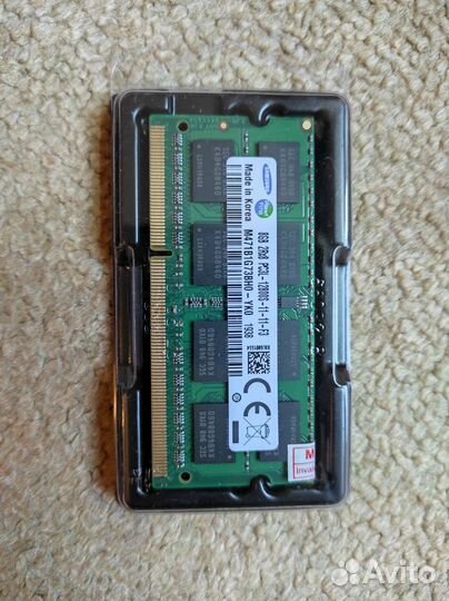 Оперативная память Samsung 8gb ddr3l 1600Mhz