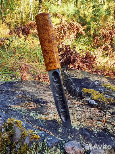 Якутский нож из стали 9хс