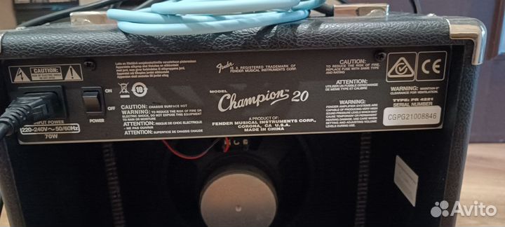 Комбоусилитель fender champion 20