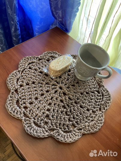 Салфетка вязаная сервировочная Плэйсмат