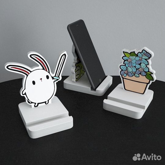 Подставка Держатель телефона из дерева