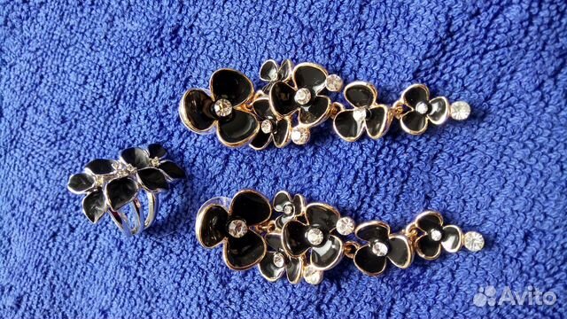 Сережки+кольцо