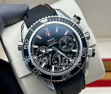 Часы omega seamaster chrono black