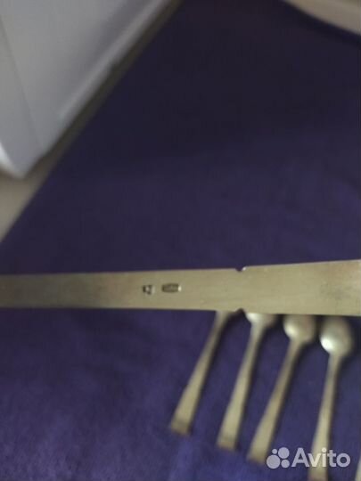 Серебряные кофейные ложки 916 пробы СССР Таллин