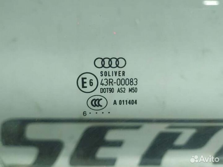 Стекло боковое переднее правое Audi A6 C6 3.2 2007