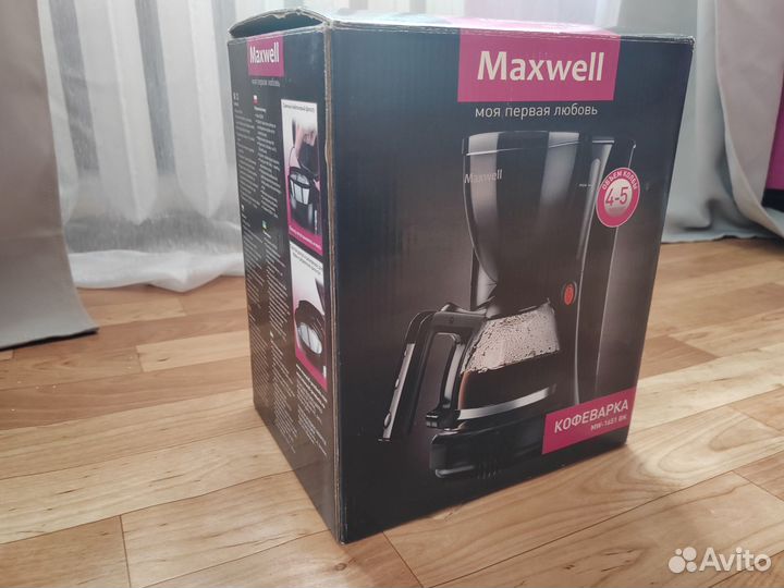 Кофеварка Maxwell mw-1651 bk