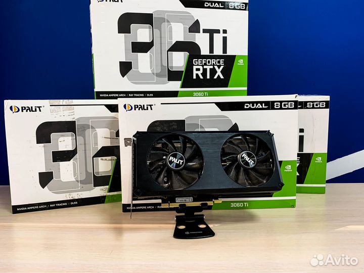 Видеокарта Palit GeForce RTX 3060 Ti Dual 8Gb