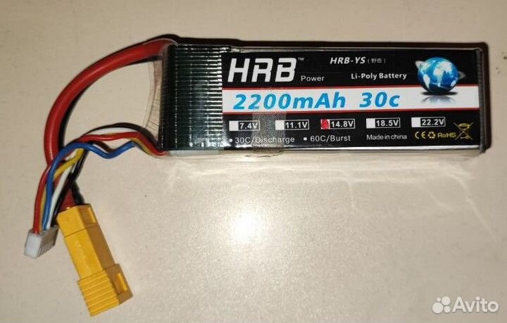 Аккумулятор Li-Po HRB 2200мач 30с