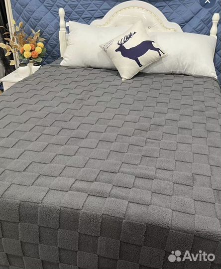 Плед покрывало 200/220 Клетка