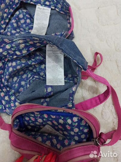 Кепки пакетом и сумка оригинал Pepe jeans