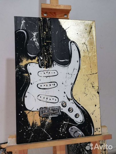 Стратокастер картина ручная работа художника