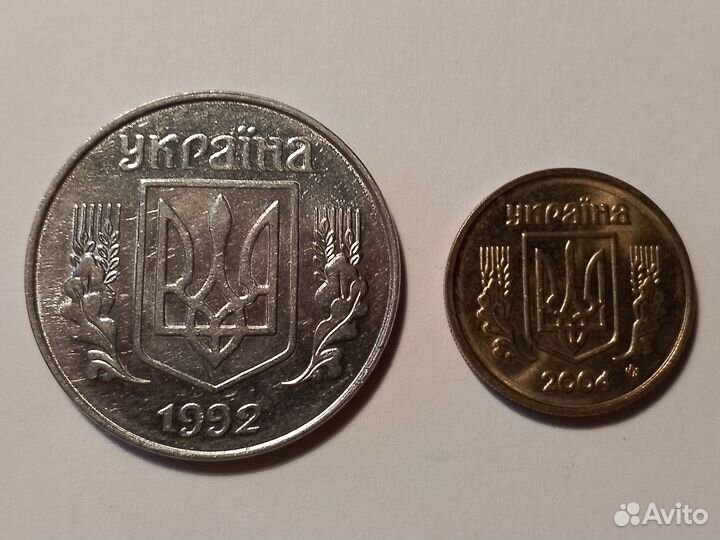 Монеты 5 и 10 копеек Украина