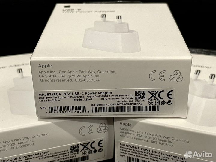 Сетевое зарядное устройство Apple 20W (оригинал)