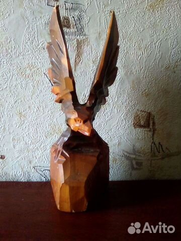 Статуэтка орёл из дерева СССР