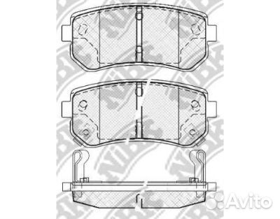 Колодки торм зад диск Kia Sportage2/hyundai Accent