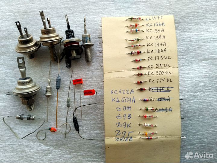 Полупроводниковые диоды, транзисторы