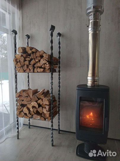 Кованая дровница 