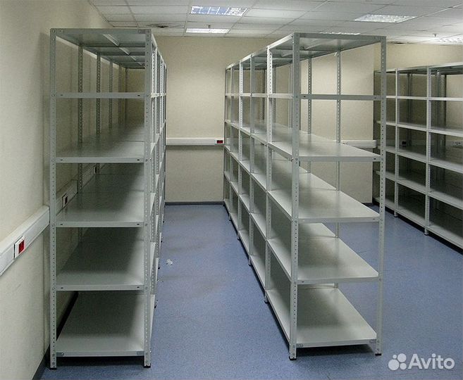 Стеллаж металлический с усиленными стойками