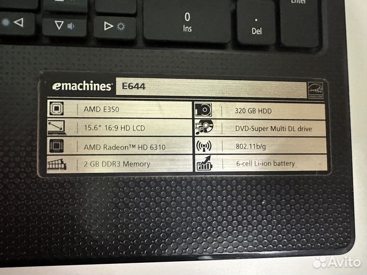 Ноутбук emachines