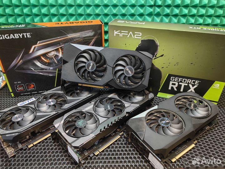 Видеокарты RTX2060/RTX3060/70/80/90