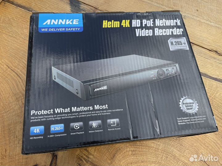 IP Регистратор Annke 4k POE для видеонаблюдения