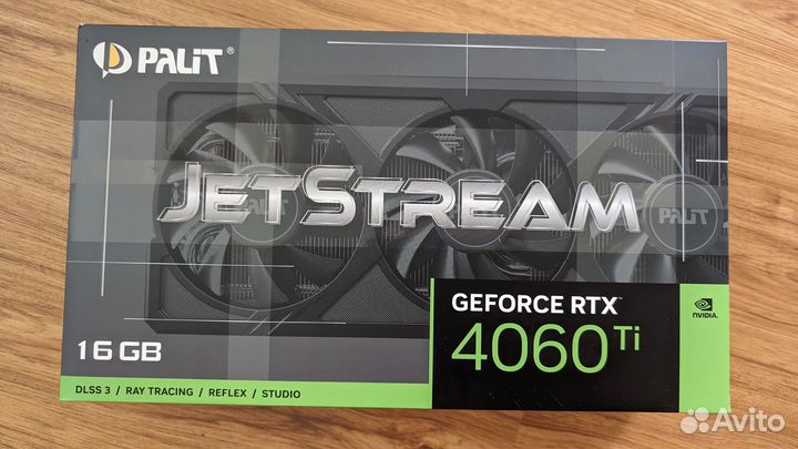 Видеокарта Palit nvidia RTX4060Ti jetstream 16GB
