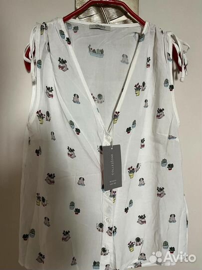 Блузка новая с мопсом размер 42-44