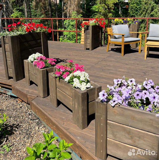 Кашпо из дерева