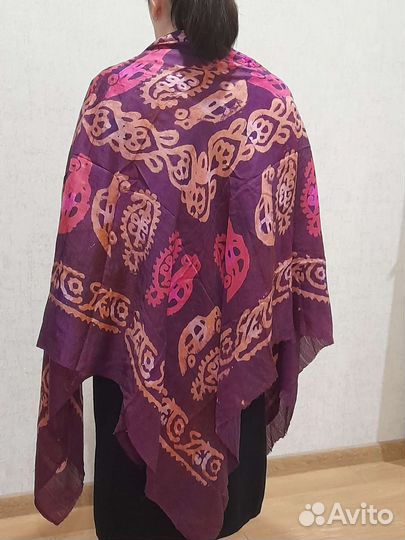 Платок старинный шёлковый гульменди